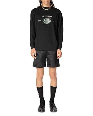 Han Kjobenhavn Boxy Organic Cotton Logo Graphic Long Sleeve Tee