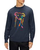 Ted Baker Mib Wool Abstract Greyhound Sweatshirt