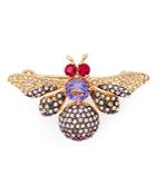 Nadri Purple Bee Pin