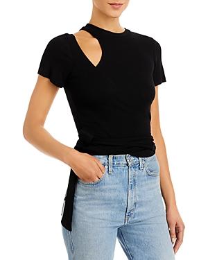 Lna Amor Wrap Ribbed Top
