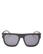 David Beckham Men's Flat Top Sunglasses, 54mm