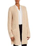 Alison Andrews Textured Open-front Knit Cardigan