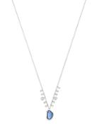 Meira T 14k White Gold Diamond & Blue Sapphire Pendant Necklace, 18