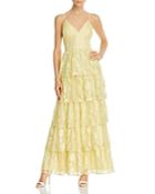 Laundry By Shelli Segal Tiered Lace Gown