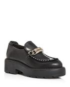 Miu Miu Women's Platform Block Heel Loafers