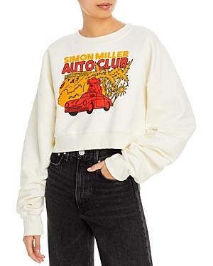 Simon Miller Autoclub Graphic Print Cotton Sweatshirt