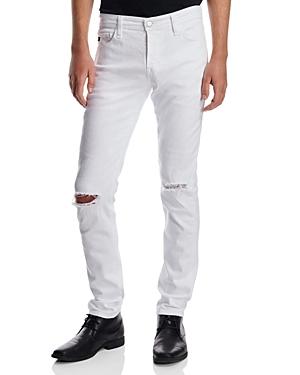 Ag Dylan Distressed Jeans In White Smoke