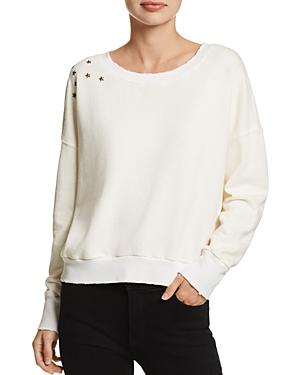 Splendid Embellished Cropped Sweatshirt - 100% Exclusive