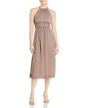 T Tahari Halter Neck Midi Dress