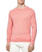 Reiss Carsen Wool & Linen Melange Crewneck Sweater
