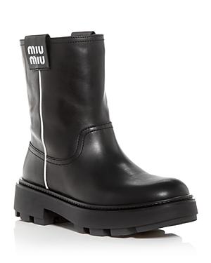 Miu Miu Women's Mid Calf Booties