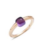 Pomellato M'ama Non M'ama Ring With Amethyst In 18k Rose Gold