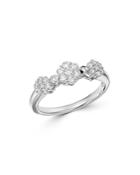 Bloomingdale's Diamond Flower Cluster Ring In 14k White Gold, 0.5 Ct. T.w. - 100% Exclusive