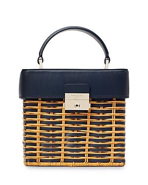 Kate Spade New York Voyage Small Wicker Top Handle Bag