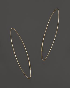 Lana Jewelry 14k Yellow Gold Large Straight Magic Hoops