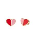 Kate Spade New York Heritage Spade Enamel Heart Stud Earrings