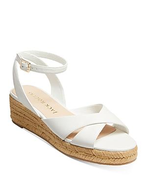 Jack Rogers Women's Palmer Criss Cross Espadrille Mid Wedge Sandals