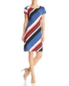 Adrianna Papell Striped Knit Dress
