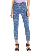 Versace Jeans Couture Logo Skinny Jeans In Indigo