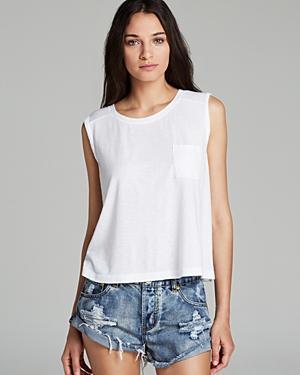 Michael Stars Tank - Crop Pocket