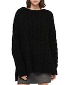 Allsaints Oversized Cable-knit Sweater