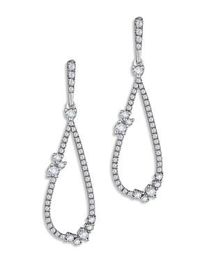 Bloomingdale's Diamond Teardrop Statement Earrings In 14k White Gold, 0.75 Ct. T.w. - 100% Exclusive