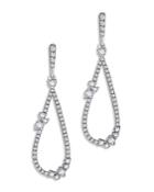 Bloomingdale's Diamond Teardrop Statement Earrings In 14k White Gold, 0.75 Ct. T.w. - 100% Exclusive