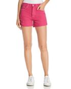 Joe's Jeans Smith High Rise Denim Shorts In Hot Pink