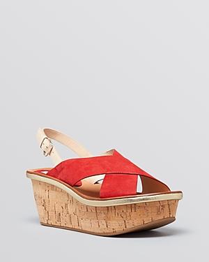 Diane Von Furstenberg Platform Wedge Sandals - Maven