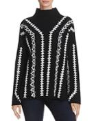 French Connection Ella Embroidered-patten Sweater