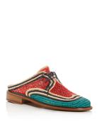 Clergerie Women's Jaly Color-block Woven Mules