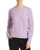 C By Bloomingdale's Balloon-sleeve Pointelle Cashmere Sweater - 100% Exclusive