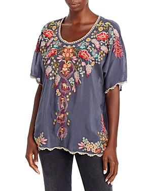 Johnny Was Bellefleur Embroidered Blouse