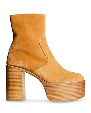 Simon Miller High Raid Suede Platform Booties