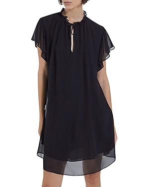 The Kooples Vaporous Flutter Sleeve Dress
