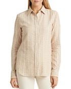 Lauren Ralph Lauren Linen Striped Shirt