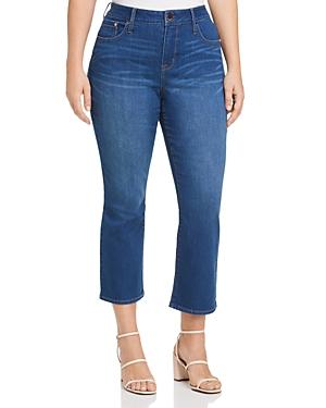 Seven7 Jeans Plus Cropped Bootcut Jeans In Marine Navy
