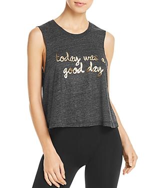 Spiritual Gangster Good Day Cropped Muscle Tank