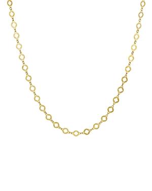 Argento Vivo Round Flat Cut Diamond Shape Necklace, 15