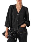 Ba & Sh Yael Puff Sleeve Cardigan