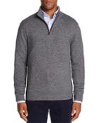 The Men's Store At Bloomingdale's Cashmere Suede Trim Half-zip Sweater - 100% Exclusive