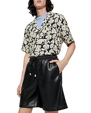 Nanushka Doxxi Vegan Leather Boxer Style Shorts