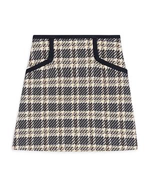 Sandro Annette Plaid Mini Skirt