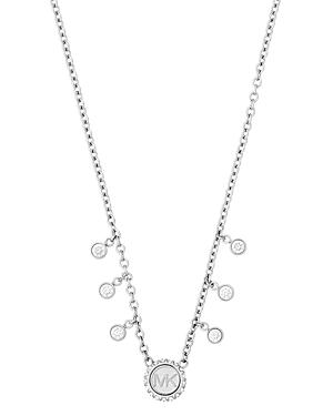 Michael Kors Pave Logo Necklace, 16