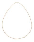 Pomellato Catene Necklace With Diamond Accent In 18k Matte Rose Gold