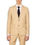 Sandro Formal Classic Fit Linen Suit Jacket