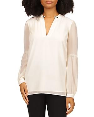 Michael Michael Kors Dewdrop Grommet Trim Top