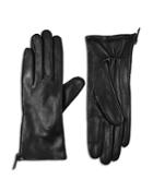 Allsaints Tonal Zip Leather Gloves
