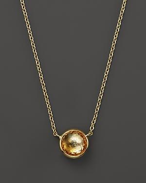 Ippolita 18k Gold Mini Lollipop Necklace In Orange Citrine, 16