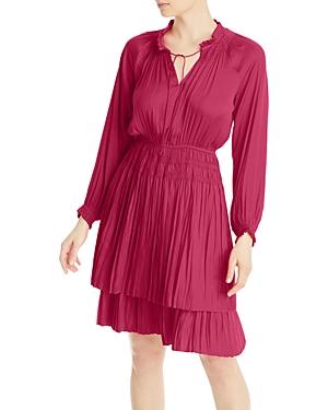 T Tahari Tiered Ruffled Long Sleeve Dress